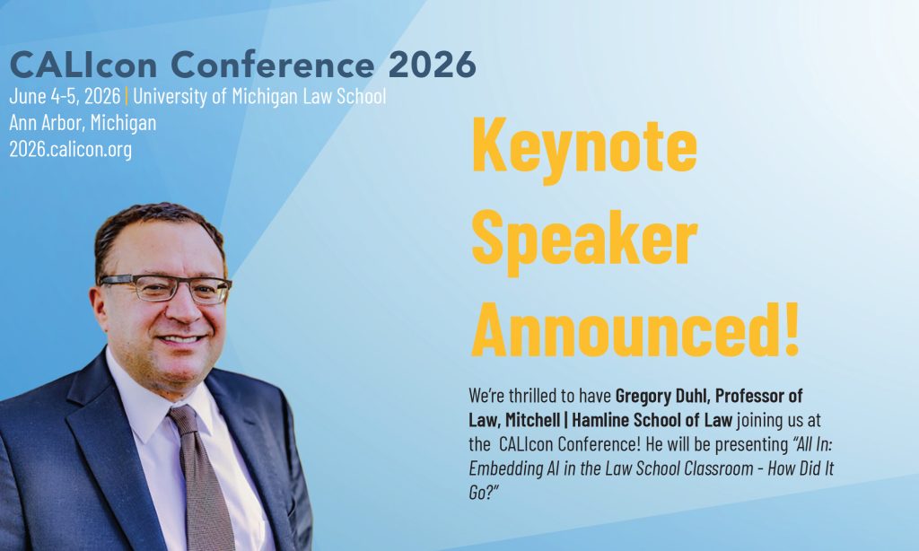 Keynote Speaker Announced for CALIcon Conference 2026